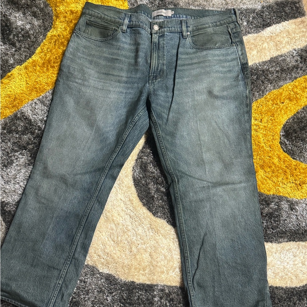 Hudson Jeans Men's Straight Fit in Faded Blue